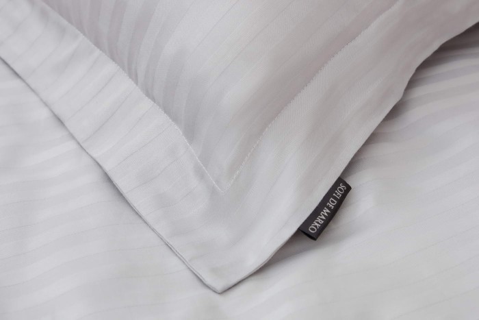 Моне (серый) страйп сатин Евро 4н