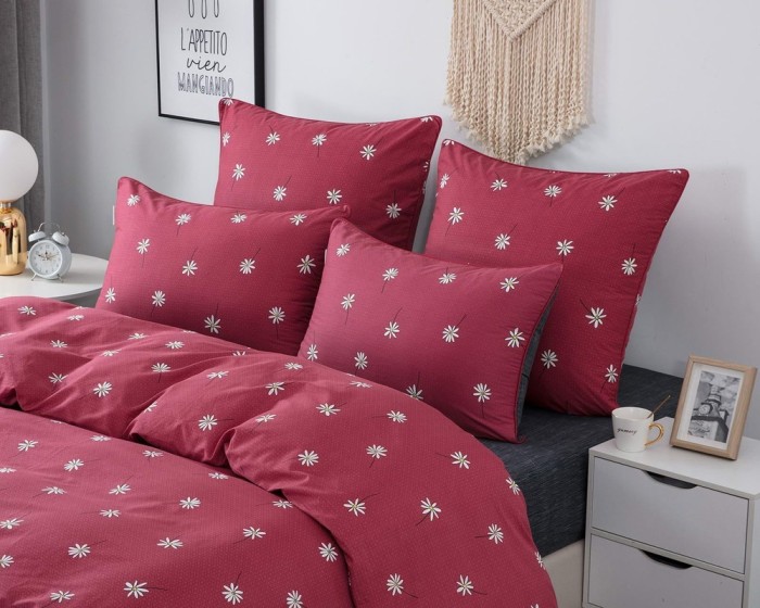 Деми (бордо) Комплект постельного белья сатин 1.6