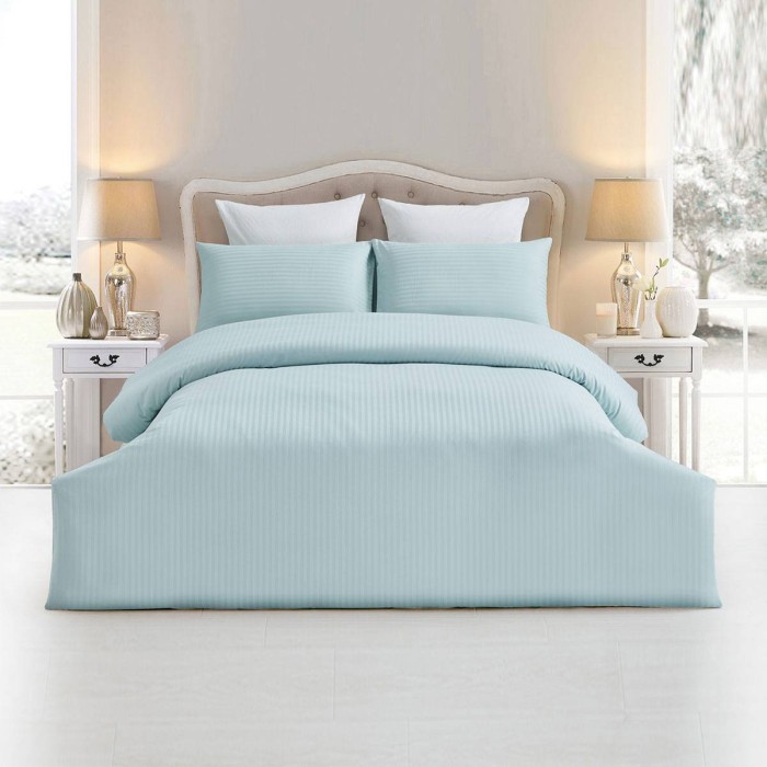 Наволочка Arya Полосатый Сатин 50X70 2 Пр. Otel Мятный