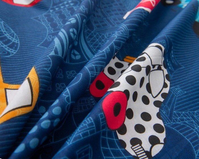 Трафик (синий) Комплект постельного белья детский