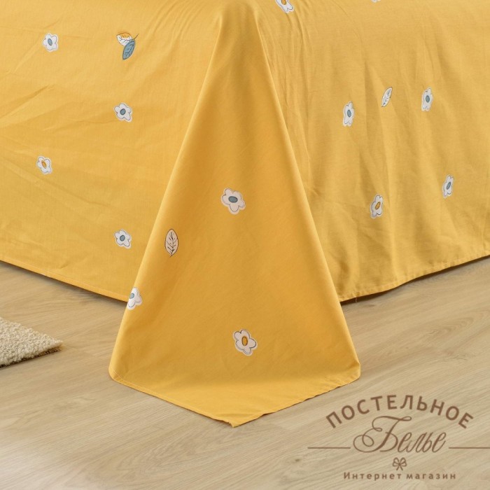 Тутси зеленый Комплект постельного белья сатин Евро 4н