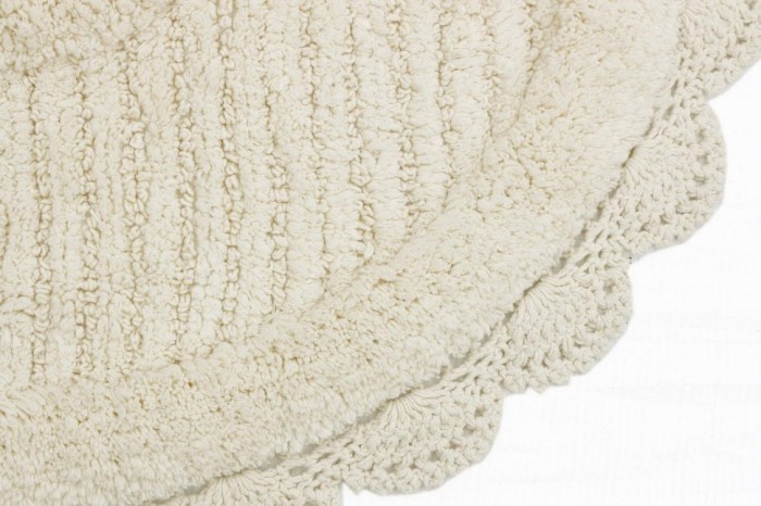 LAURA (крем) Коврик для ванной кружевной 75х75