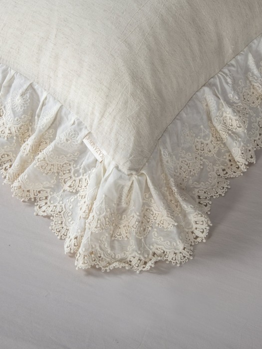 Комплекты для сна Solid Linen Satin (натуральный бежевый) Евро