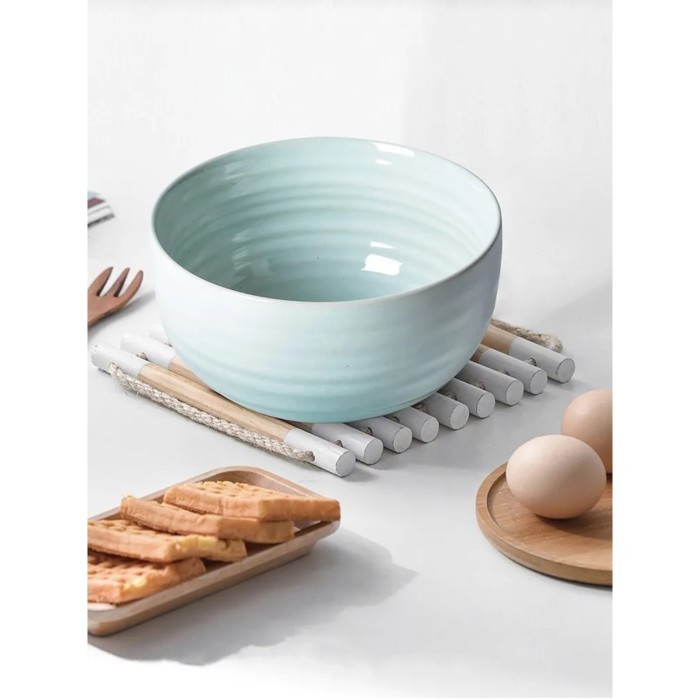 Глиняный набор салатников Arya Stoneware 4 ед Мятный