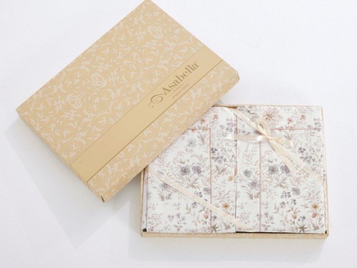 Комплект постельного белья Семейный, сатин с лазерной печатью 2376-7