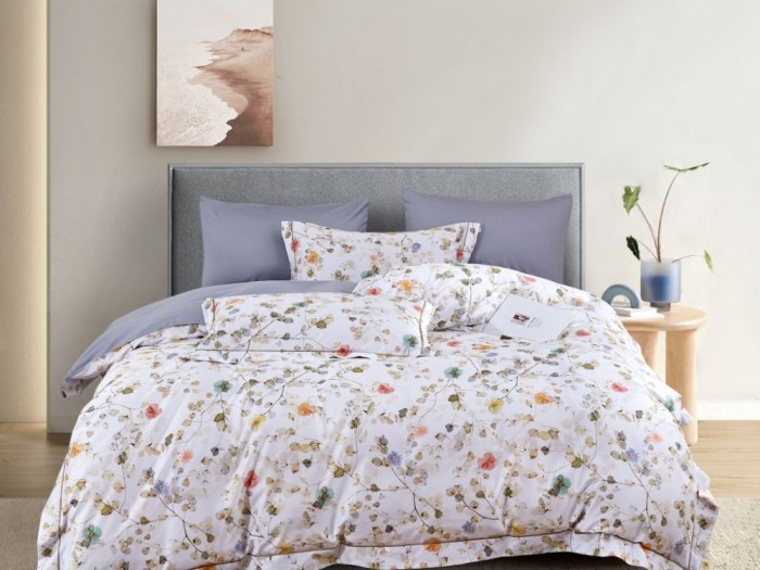 Постельное белье Asabella 2147-7 семейный египетский хлопок Premium