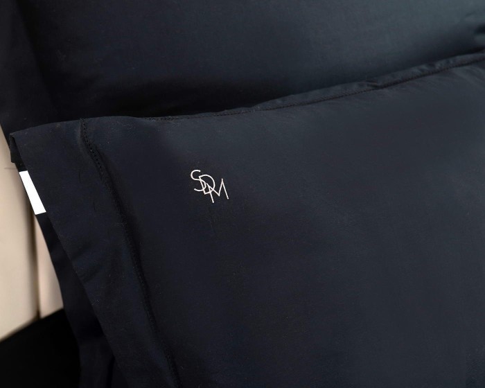 Флоренция (черная) Комплект постельного белья Евро 4н