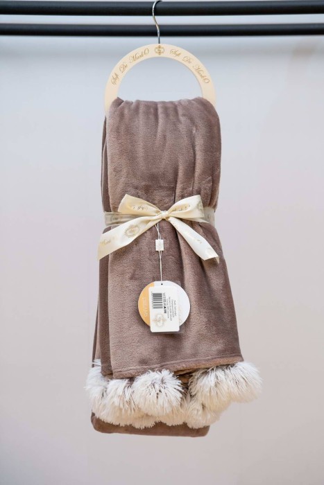 Fluffy ball (кофе) Плед 220х240