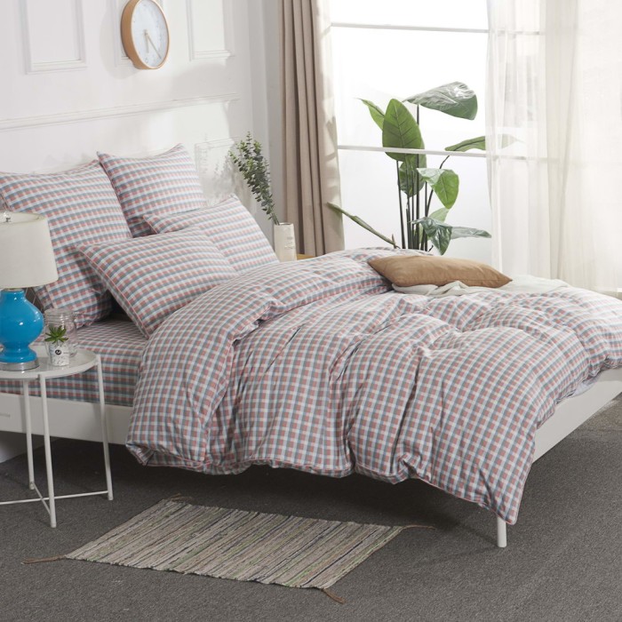 Джагер (розовый) Комплект постельного белья сатин Евро 4н