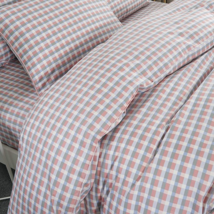 Джагер (розовый) Комплект постельного белья сатин Евро 4н