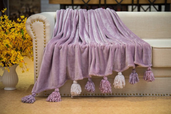 Tassel №7 (фиолет) Плед 220х230