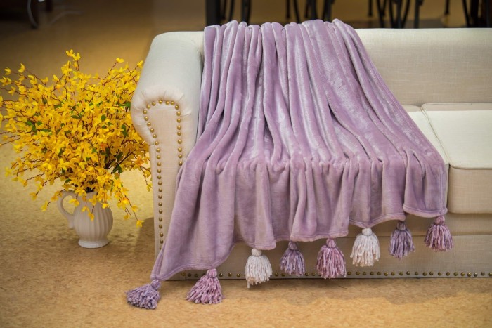 Tassel №7 (фиолет) Плед 220х230