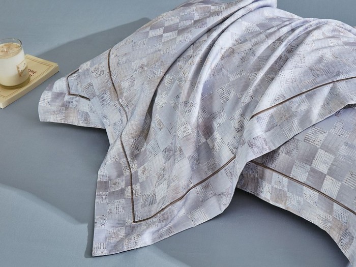 Комплект постельного белья Евро, египетский хлопок Premium 2320-6 