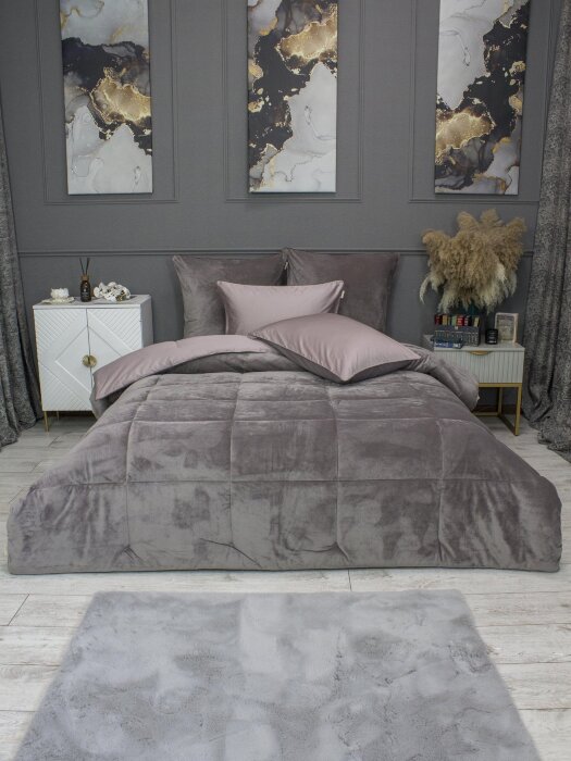 Комплекты для сна Sheffild Premium (капучино латте) АВС Cotton Семейный