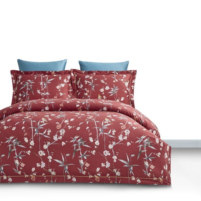 Постельное белье Arya Exclusive 2 сп. Hera Красный, голубой