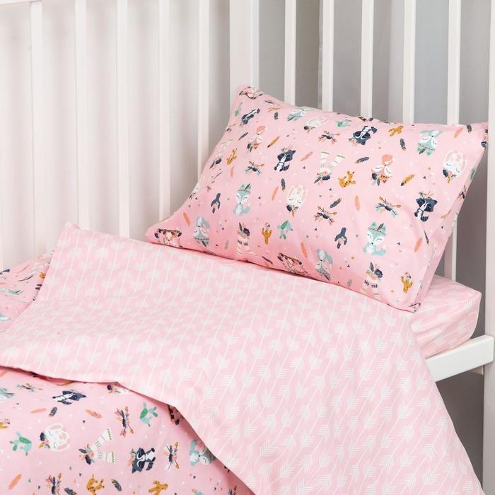 Постельное белье беби LoveLife «Лесные зверята» 112*147 см, 60*120+20 см, 40*60 см