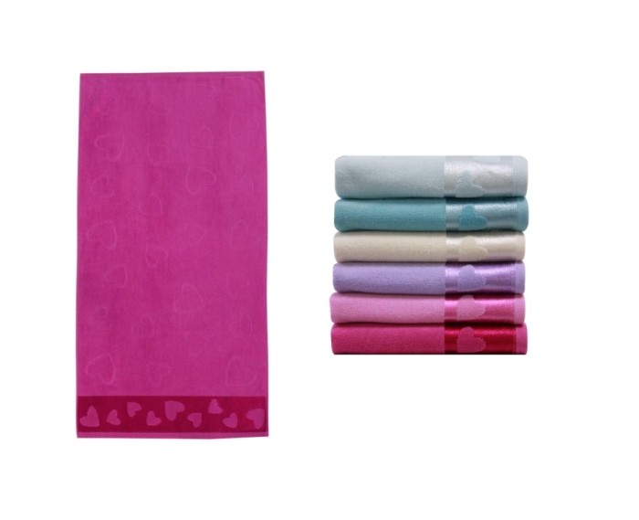 Полотенце банное M?MAREO Pink (розовый) 50x90