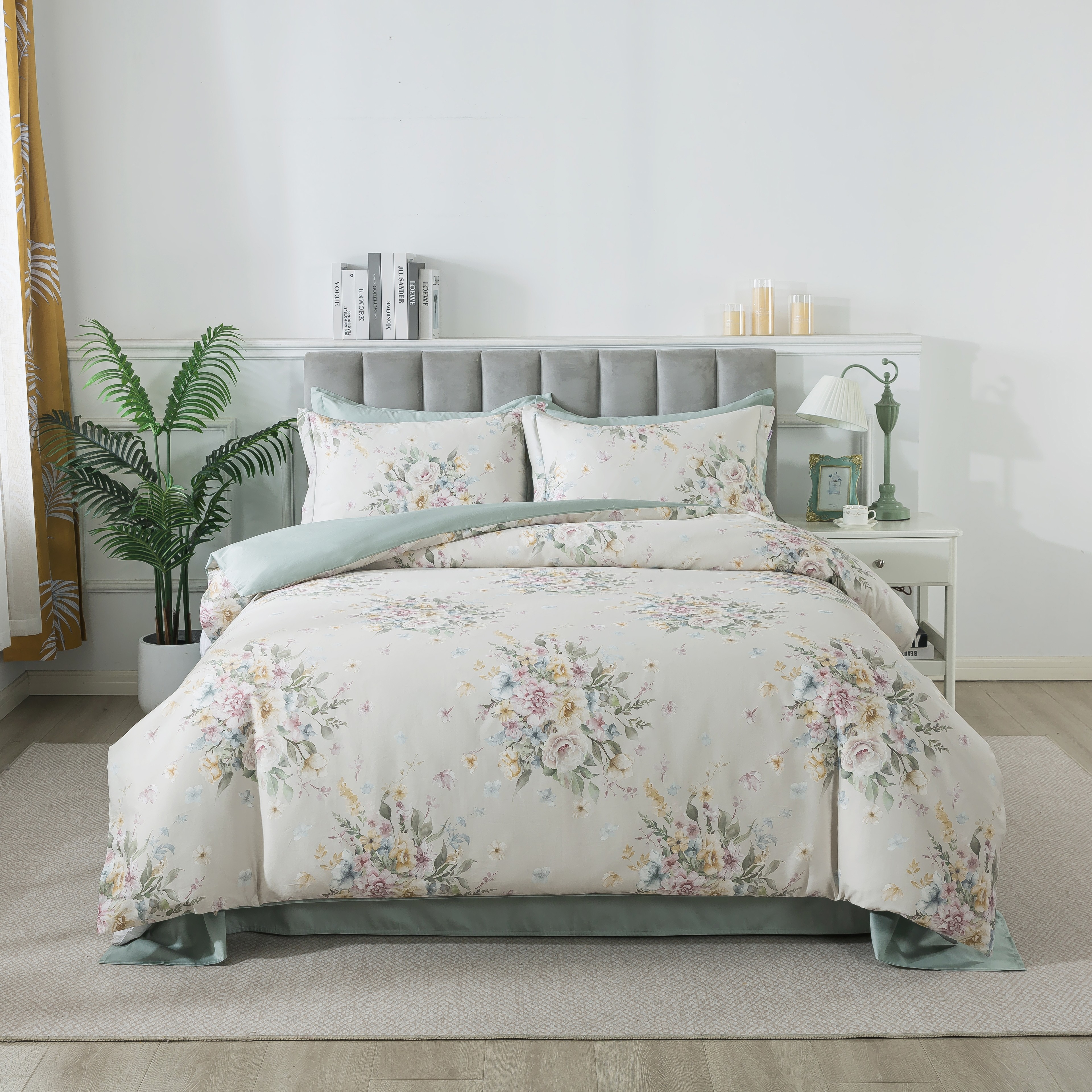 Комплект постельного белья Египетский хлопок 1.5-спальный TIS04-895 код1097