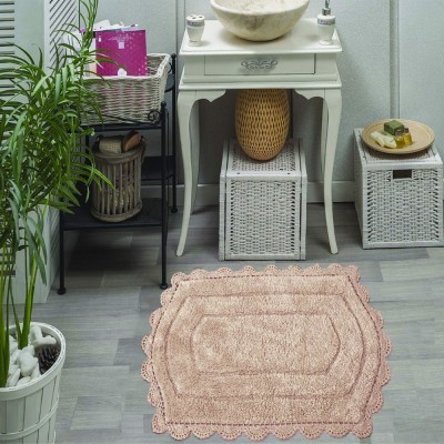 BELLA (капучино) Набор ков. для ванной кружевной 50х70 и 60х100см