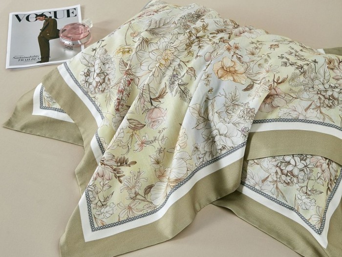 Постельное белье Asabella Семейный, фланель-тенсел 2273-7