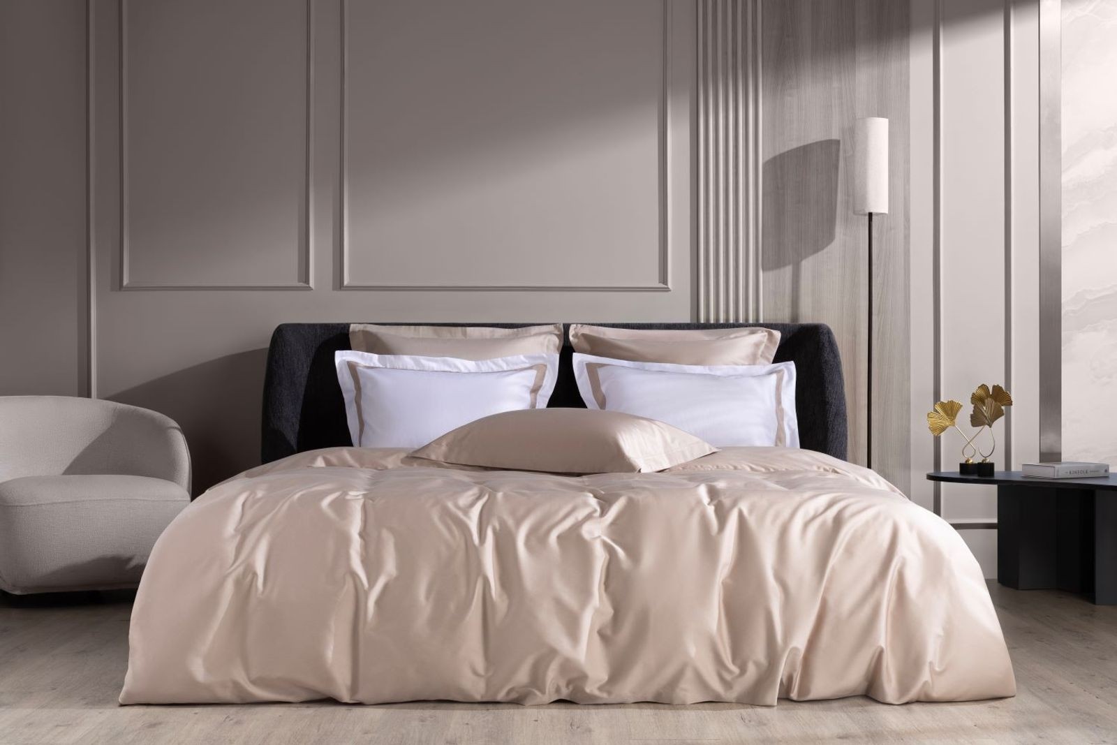 Наволочки с широкой отделкой Alpine Nude Pink Allure Grass 50х70 (2шт)