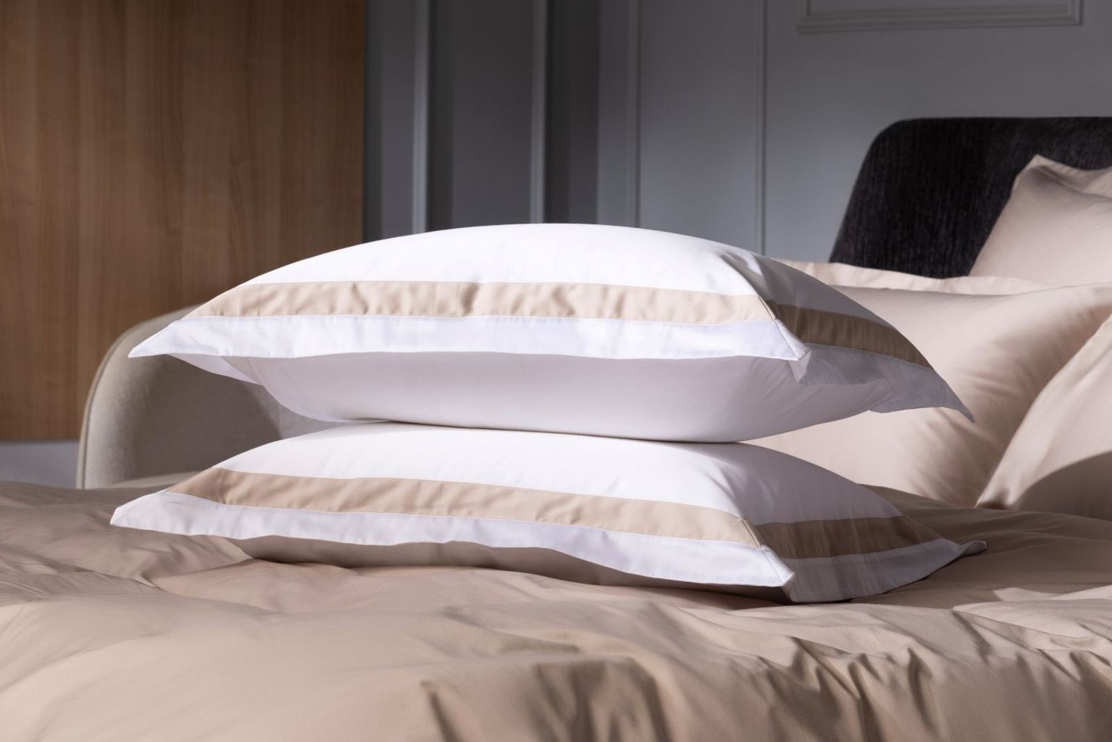 Наволочки с широкой отделкой Alpine Nude Pink Allure Grass 50х70 (2шт)