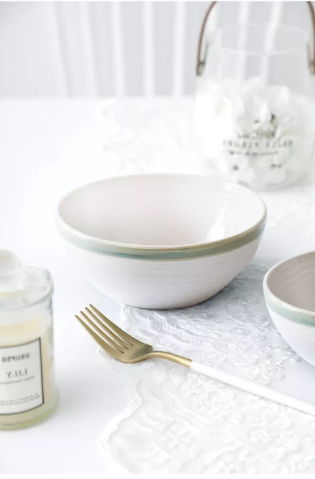 Набор салатников Arya White Stoneware 4 ед Зеленый