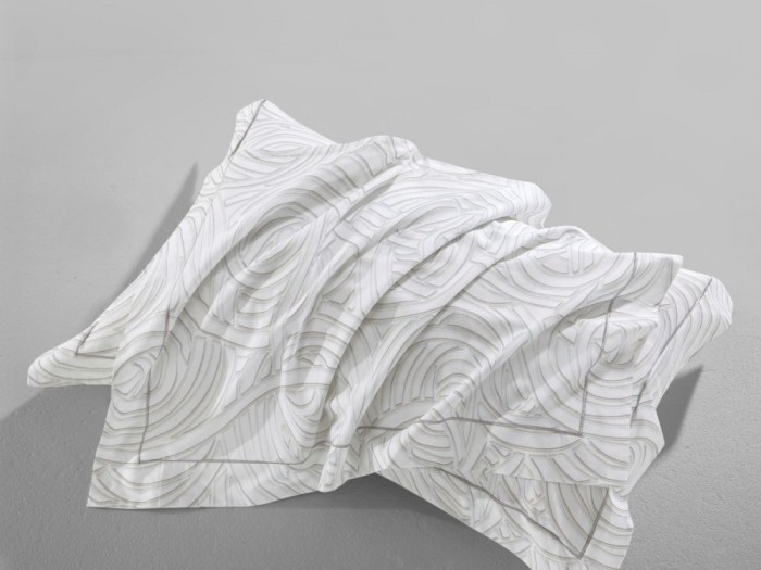 Комплект постельного белья Евро, сатин с лазерной печатью 2377-6