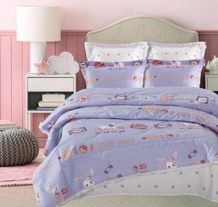 Постельный набор Казанова Алиса в стране чудес (лиловый) Print Cotton комплект K-1.6-2124 к-т