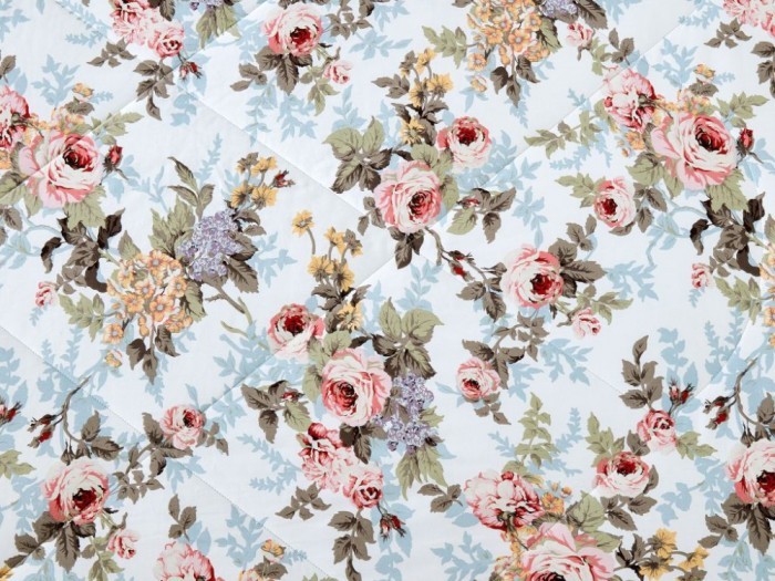 Комплект с летним одеялом полуторный из печатного сатина 160х220 см, 2141-OSPS