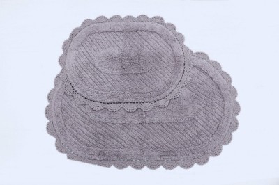 LAURA (мокко) Набор ков. для ванной кружевной 60х100 и 50х70