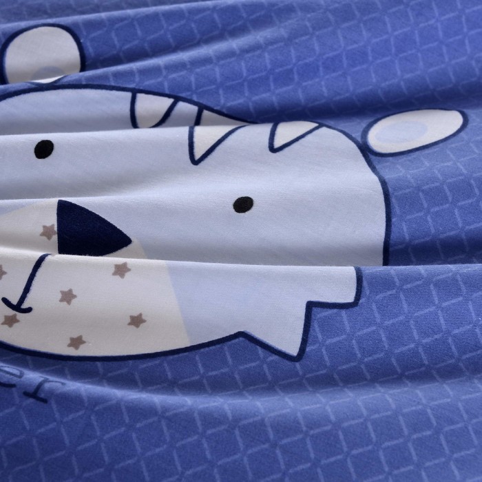 Зоомир (синий) Комплект постельного белья детский