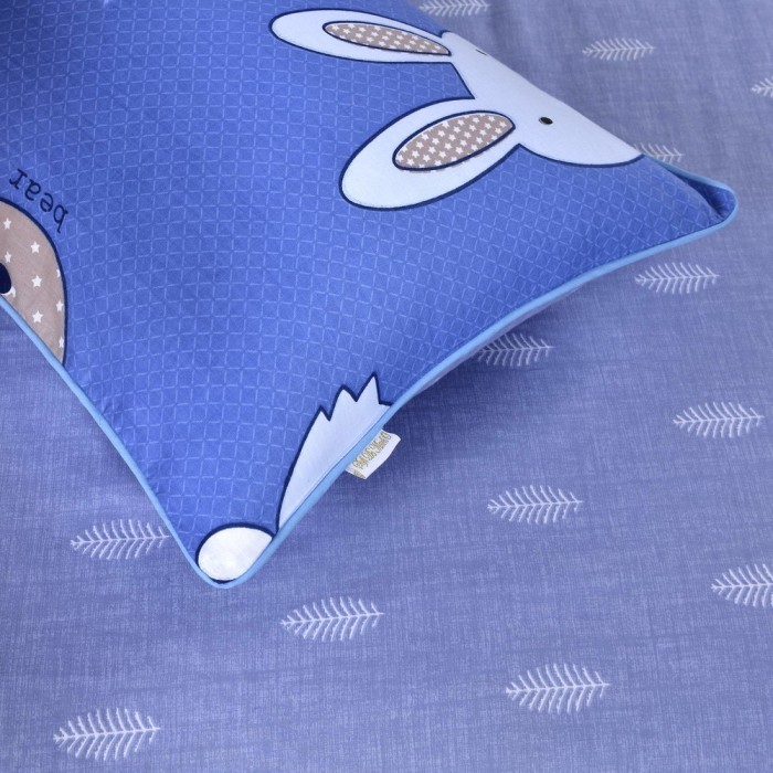 Зоомир (синий) Комплект постельного белья детский