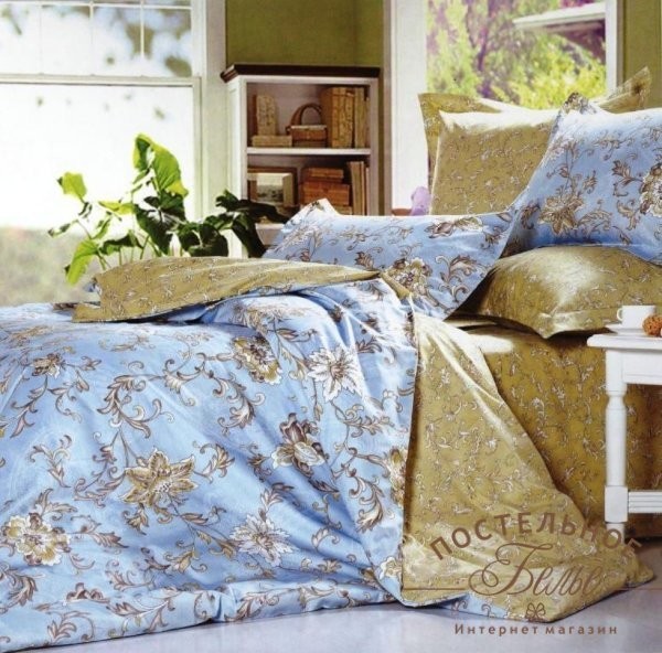 Постельное белье Valtery сатин печатный B-144 полуторное