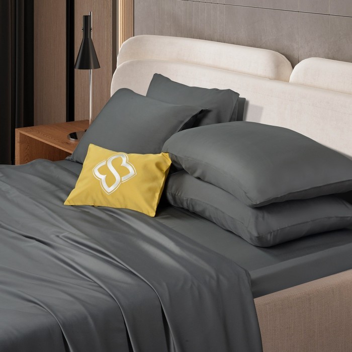 Постельное бельё Sharmes "Bamboo" 1,5 спальный (графитовый)