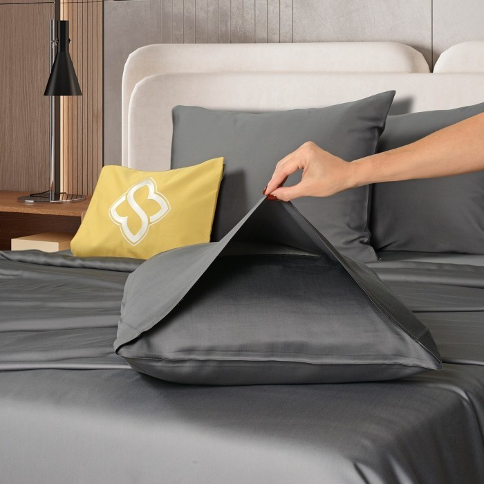 Постельное бельё Sharmes "Bamboo" 1,5 спальный (графитовый)