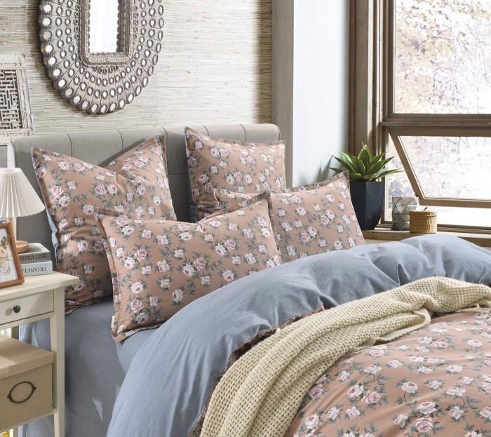 Розарио (кофе) Комплект постельного белья Сатин 2х