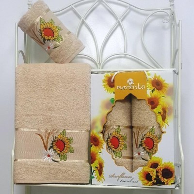 Набор полотенец Merzuka Sunflower (50x80, 70x130) 8006-02