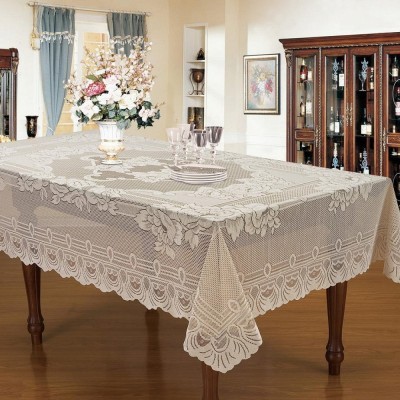 Леонтия (белая) Скатерть Кружево 180х360