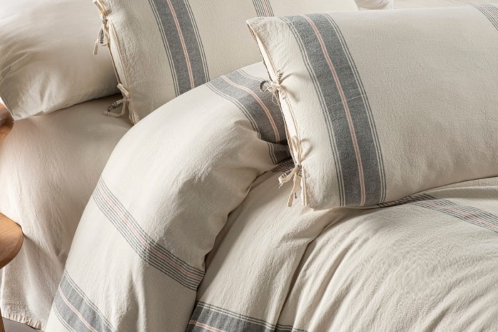 Постельное белье Arya Yarn Dyed 200x220 Alani Кремовый