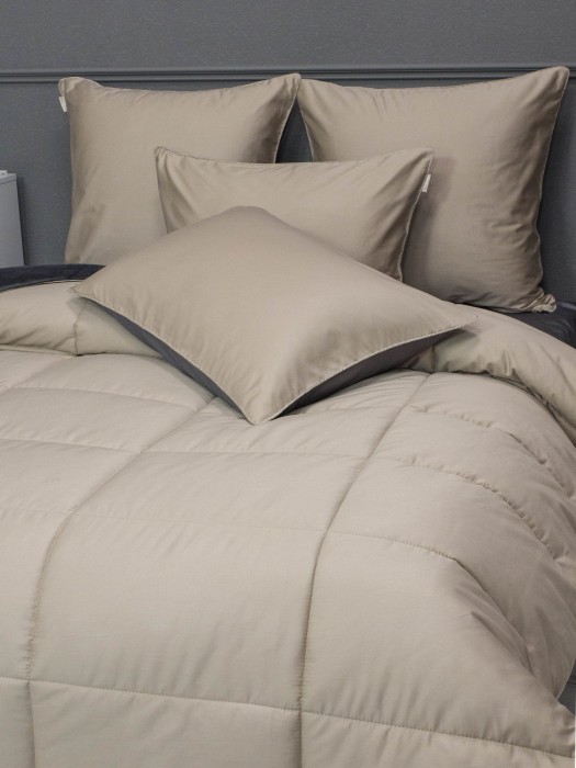 Комплекты для сна Sheffild Premium (графит песочный) АВС Cotton Семейный