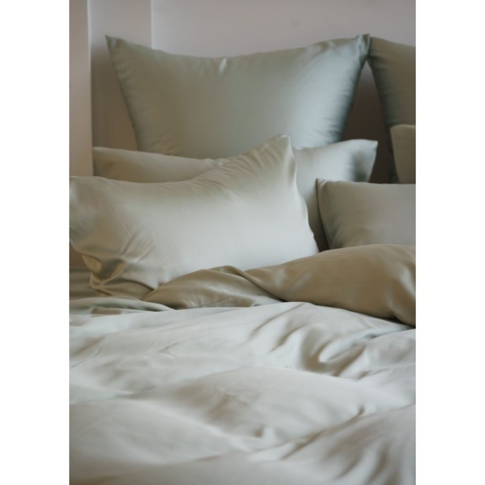 Постельное белье OLIVE BRILLIANT GRASS Полуторный 50 х 70 см (2 шт) простынь 160х200