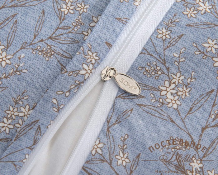 Валентина кремовый Комплект постельного белья сатин Евро 4н