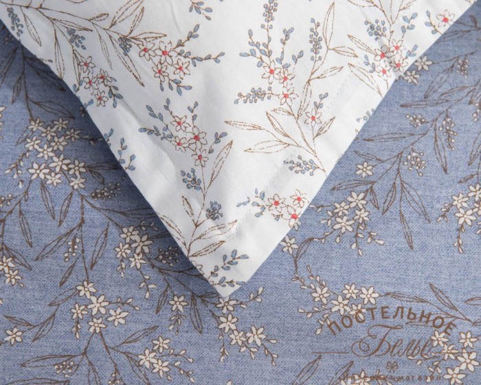 Валентина кремовый Комплект постельного белья сатин Евро 4н