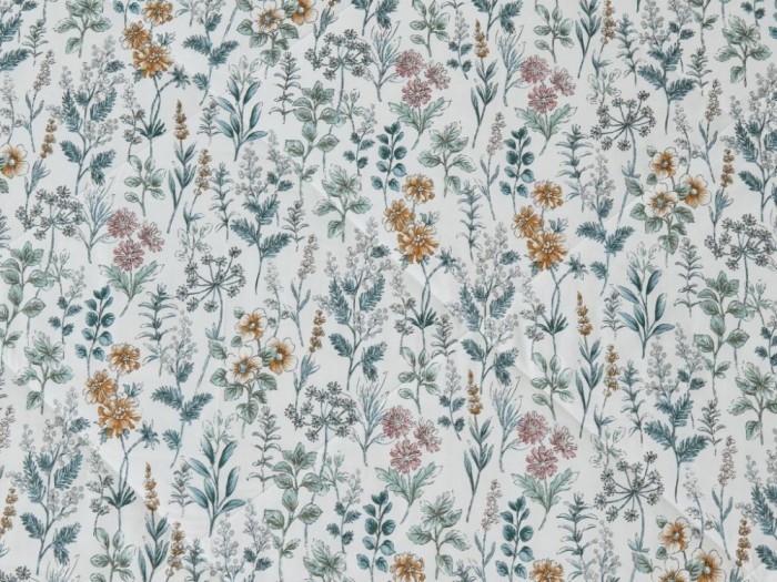 Комплект с летним одеялом полуторный из печатного сатина 160х220 см, 2223-OSPS