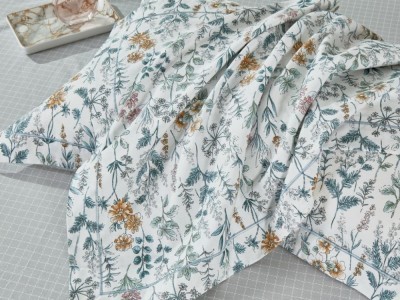 Комплект с летним одеялом полуторный из печатного сатина 160х220 см, 2223-OSPS