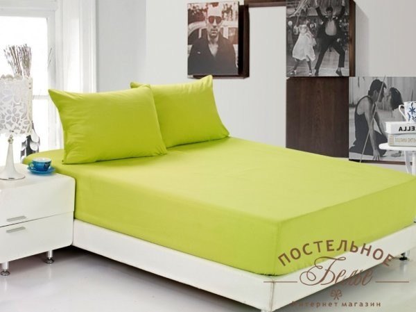 Простынь на резинке (Джерси) F-180x200