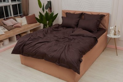 Моне (шоколад) страйп сатин 7Е