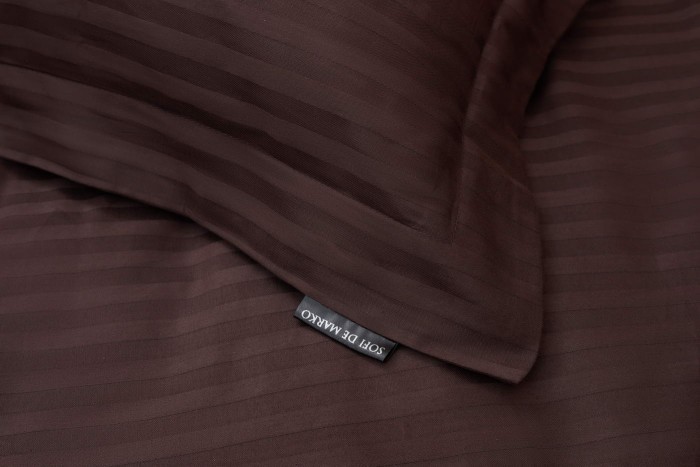 Моне (шоколад) страйп сатин 7Е