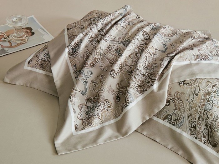 Постельное белье Asabella Семейный, фланель-тенсел 2274-7